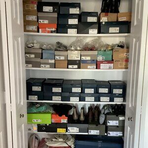 Big sales coming soon! Brand new shoes, leather bags, and clothes